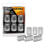 Stay-Hard-Cock-Sleeve-Kit-Clear-6-Pack-Blush